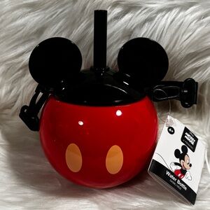 Disney Mickey Mouse Red and Black Water Bottle 18 oz